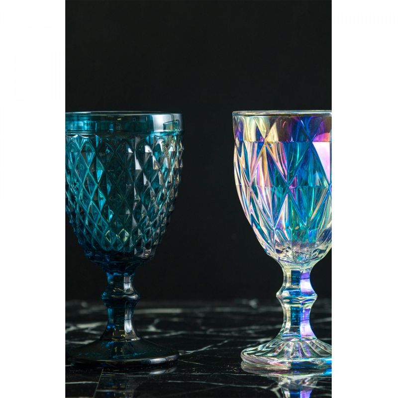 Conjunto-6-Tacas-de-Agua-de-Vidro-Bico-de-Abacaxi-Azul-325ml-Lyor