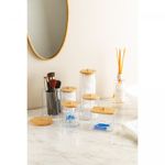 Porta-Algodao-de-Poliestireno-com-Tampa-de-Bambu-My-Box-7cm-x-7cm-x-18cm-Lyor