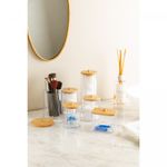 Porta-Cotonete-de-Poliestireno-com-Tampa-de-Bambu-My-Box-7cm-x-7cm-x-8cm-Lyor