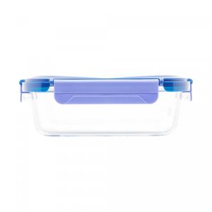 Pote Hermético de Vidro Borossilicato Resistente A Calor com Tampa Plástica Purebox 1,04L - Lyor