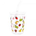 Copo-de-Vidro-Borossilicato-com-Tampa-e-Canudo-Fruits-360ml-Lyor