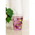 Copo-de-Vidro-Borossilicato-com-Tampa-e-Canudo-Fruits-360ml-Lyor