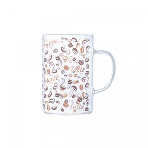 Caneca de Vidro Borossilicato Resistente ao Calor Coffee 200ml - Lyor