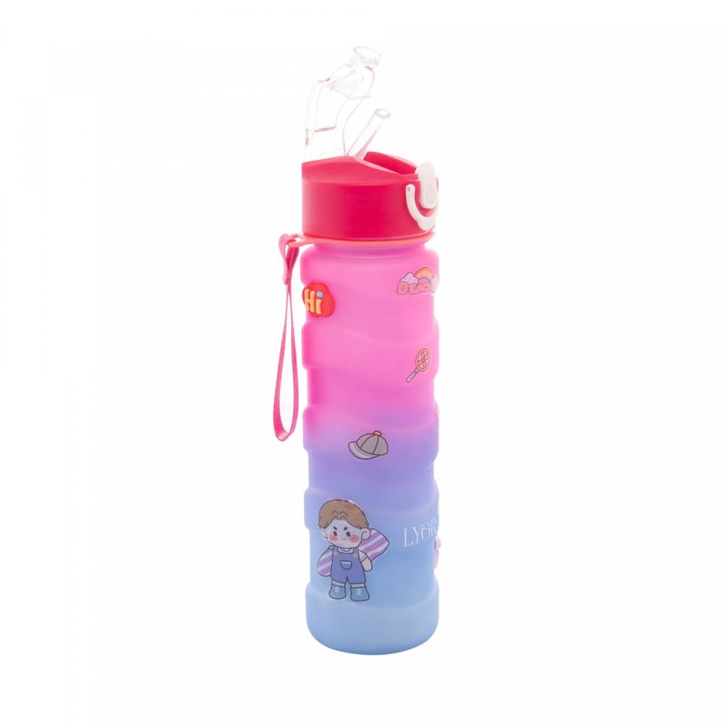 Garrafa-Squeeze-de-Policarbonato-Wave-Vermelha-e-Azul-com-Cartelas-de-Adesivos-680ml-Lyor