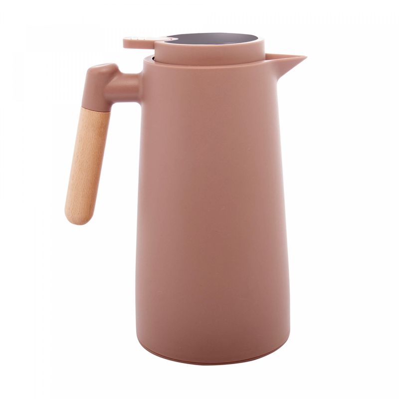 Garrafa-Termica-de-Plastico-com-Cabo-de-Madeira-e-Termometro-Tap-Nude-1L-Lyor