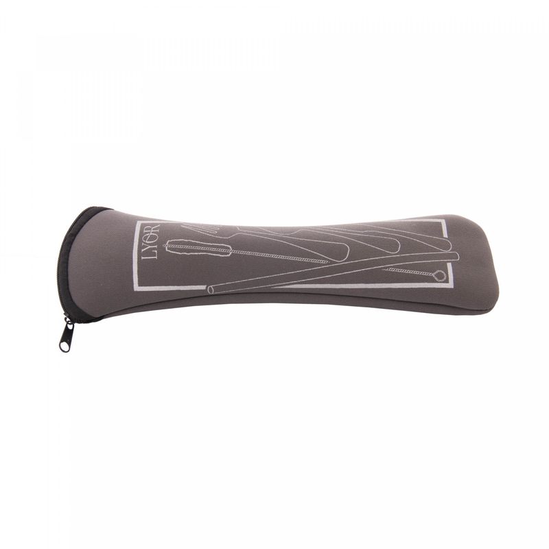 Conjunto-6-Pecas-Estojo-de-Neoprene-Cinza-com-3-Talheres-Positano-Canudo-e-Escovinha-Lyor