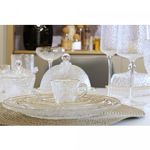 Copo-Alto-de-Cristal-Martelado-com-Fio-de-Ouro-Petra-430ml-Lyor