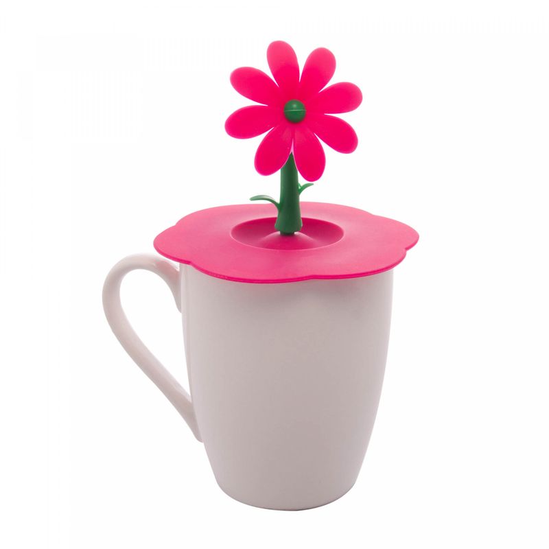 Tampa-de-Silicone-para-Copos-e-Xicaras-com-Puxador-de-Flor-Rosa-105cm-Lyor