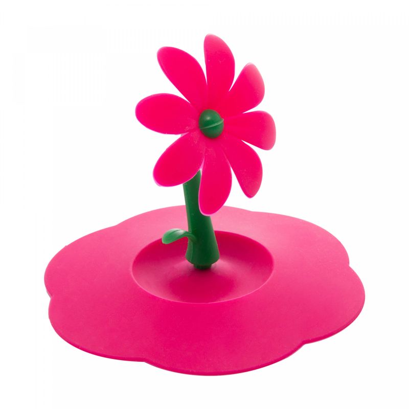 Tampa-de-Silicone-para-Copos-e-Xicaras-com-Puxador-de-Flor-Rosa-105cm-Lyor