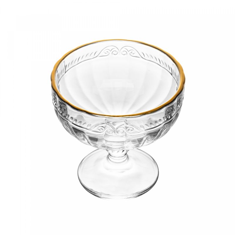 Taca-para-Sobremesa-de-Cristal-Ecologico-com-Fio-de-Ouro-Imperial-200ml-Lyor
