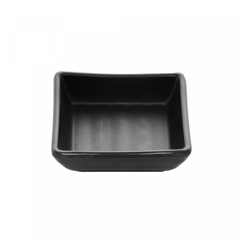 Porta-Shoyu-Quadrado-de-Melamina-Toquio-Preto-7cm-x-7cm-x-2cm-Lyor