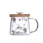 Caneca-de-Vidro-Borossilicato-Resistente-ao-Calor-com-Pires-de-Bambu-Daisy-330ml-Lyor