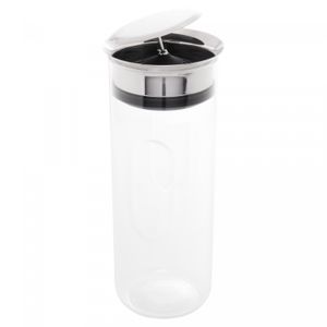Garrafa de Vidro Borossilicato Resistente ao Calor com Tampa Gravitacional 1,1L - Lyor