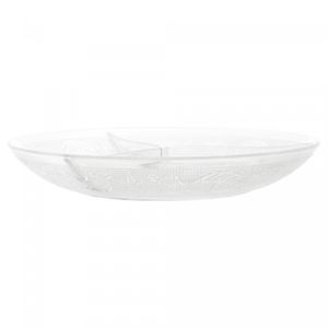 Petisqueira de Vidro com 3 Divisórias Angel 21,5cm - Lyor