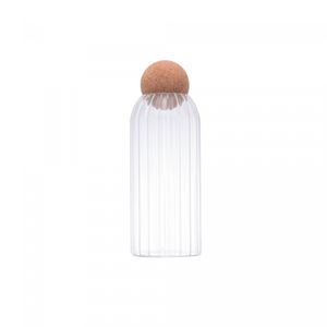 Pote com Tampa Esfera de Cortiça Classic 1,050L Vidro Borossilicato - Lyor