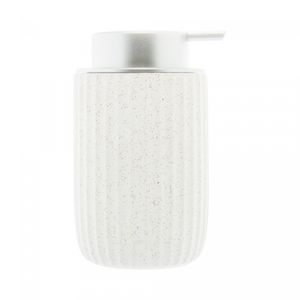 Porta Sabonete Líquido de Cerâmica Nórdico Branco 300ml - Lyor