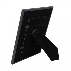 Porta Retrato de Metal Preto com Palha 10cm x 15cm - Lyor