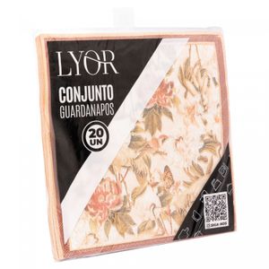 Conjunto de 20 Guardanapos de Papel Estampado Heron 33cm x 33cm - Lyor