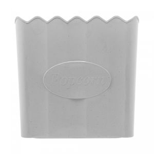 Balde de Pipoca de Bambu e PP Branco 16cm x 16cm - Lyor