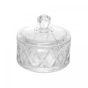 Potiche de Cristal Deli Diamond 10,5cm x 10,5cm x 9,5cm - Lyor