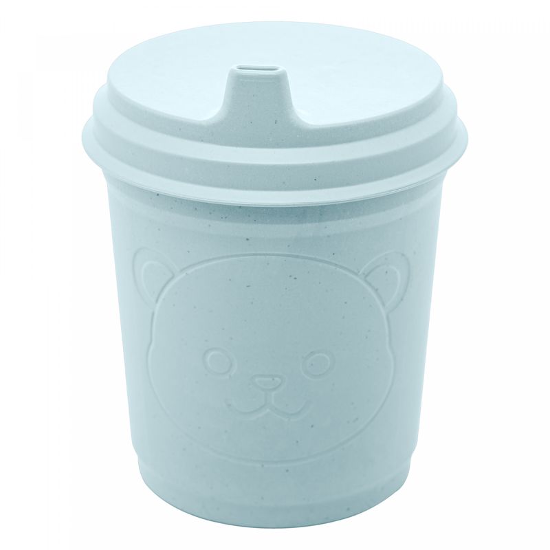 Copo-de-Bambu-e-PP-com-Tampa-Baby-Bear-Azul-450ml-Lyor
