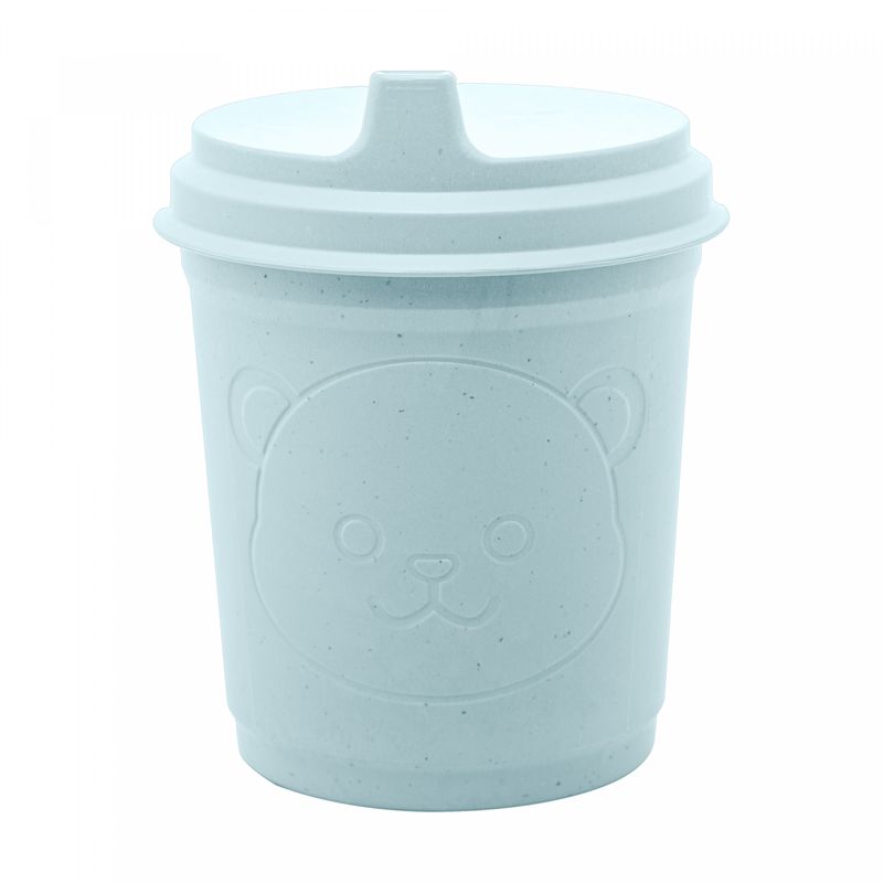 Copo-de-Bambu-e-PP-com-Tampa-Baby-Bear-Azul-450ml-Lyor