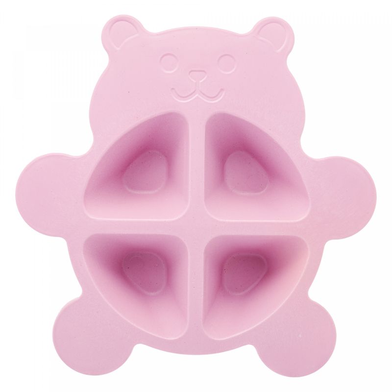 Conjunto-de-Prato-com-2-Talheres-de-Bambu-e-PP-Baby-Bear-Rosa-Lyor