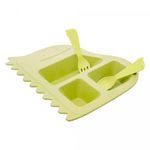 Conjunto-de-Prato-com-2-Talheres-de-Bambu-e-PP-Baby-Dino-Verde-Lyor