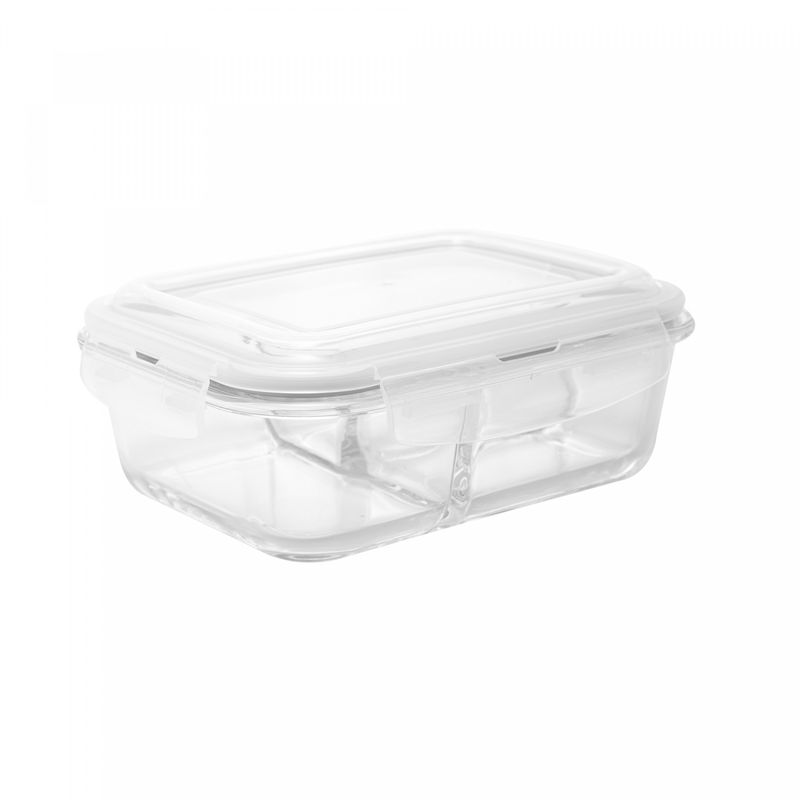 Pote-Hermetico-com-2-Divisorias-de-Vidro-Borossilicato-Resistente-A-Calor-com-Tampa-Plastica-1L-