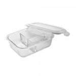 Pote-Hermetico-com-2-Divisorias-de-Vidro-Borossilicato-Resistente-A-Calor-com-Tampa-Plastica-1L-