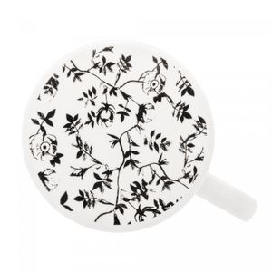 Caneca de Porcelana Super White com Tampa e Filtro Tiny Flowers 340ml - Lyor