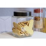 Pote-de-Vidro-com-Tampa-de-Metal-e-Acrilico-Gastro-Preta-12L-Lyor