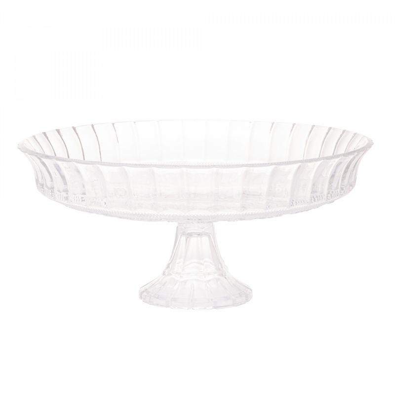 Prato-para-Bolo-de-Vidro-com-Pe-Angel-30cm-x-15cm-Lyor