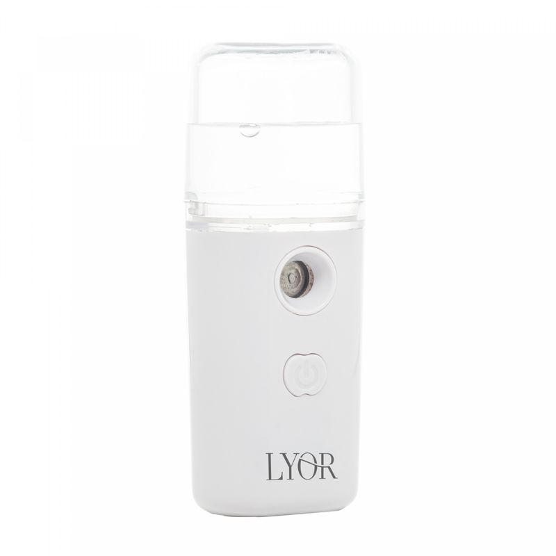 Umidificador-de-Ar-Portatil-de-Plastico-Recarregavel-com-Entrada-USB-Branco-35ml-Lyor