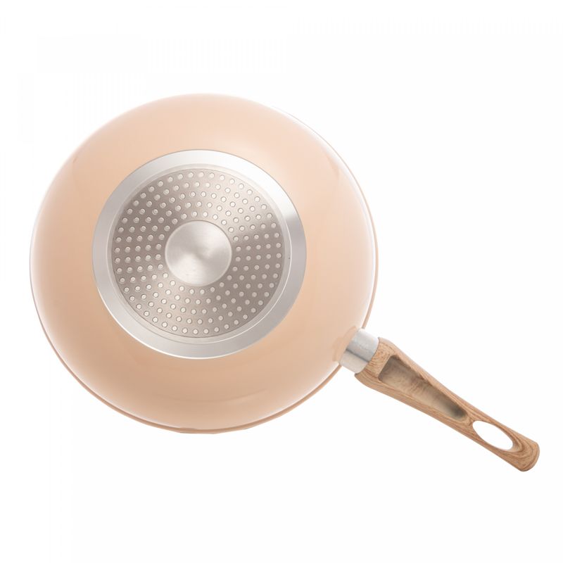 Frigideira-Wok-de-Inducao-em-Aluminio-com-Revestimento-Ceramico-Granilite-Bege-28cm-Lyor