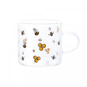 Caneca de Vidro Borossilicato Resistente ao Calor Bee 125ml - Lyor