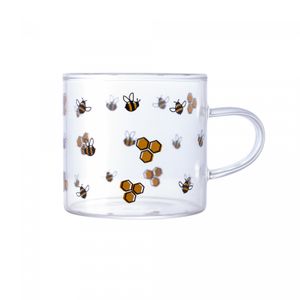 Caneca de Vidro Borossilicato Resistente ao Calor Bee 125ml - Lyor