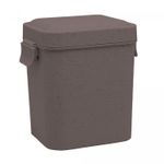 Pote-Hermetico-de-Bambu-e-PP-Lines-Cinza-9cm-x-105cm-x-125cm-Lyor