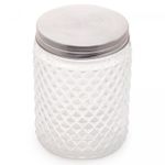 Porta-Mantimento-de-Vidro-Lapidado-Sortido-com-Tampa-Inox-500ml-Lyor