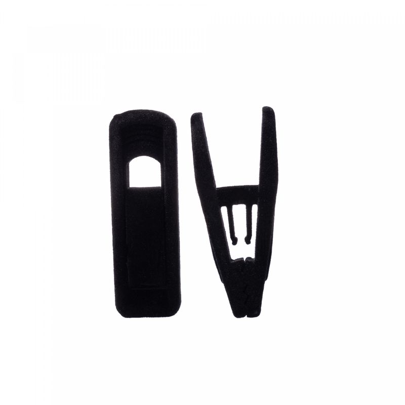 Conjunto-10-Clipes-de-Plastico-Aveludado-para-Cabide-Preto-7cm-x-2cm-x-3cm-Lyor