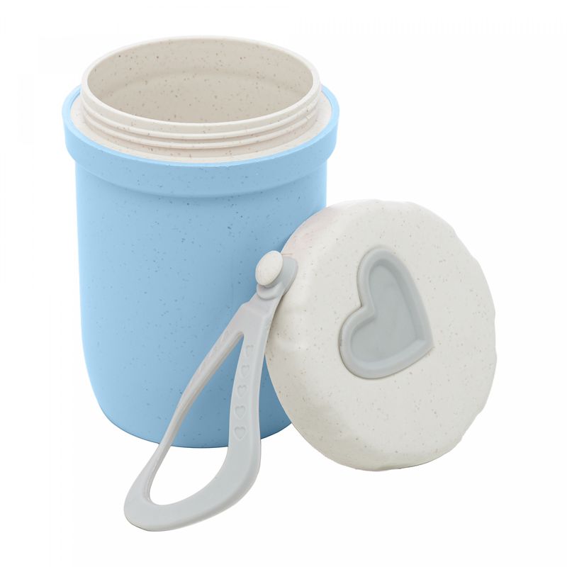 Pote-Termico-de-Bambu-e-PP-Parede-Dupla-com-Alca-de-Silicone-e-Tampa-Azul-300ml-Lyor