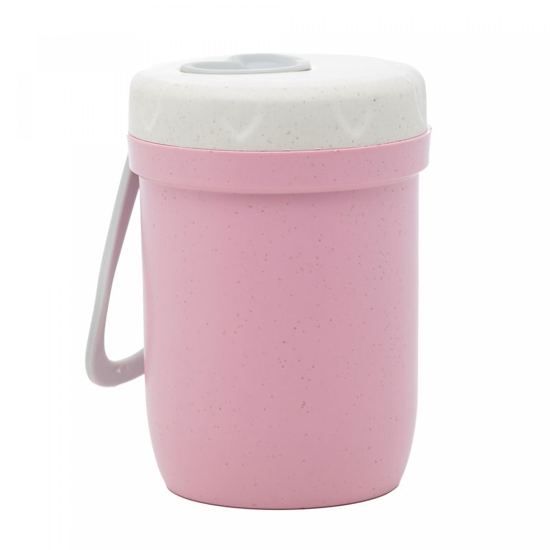 Pote-Termico-de-Bambu-e-PP-Parede-Dupla-com-Alca-de-Silicone-e-Tampa-Rosa-300ml-Lyor