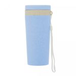 Copo-Termico-de-Bambu-e-PP-Parede-Dupla-com-Alca-e-Tampa-Azul-310ml-Lyor