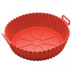 Forma-Redonda-de-Silicone-para-Air-Fryer-Vermelha-19cm-x-65cm-Lyor