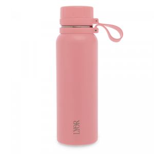 Garrafa Térmica de Aço Inox Explorer Rosa 650ml - Lyor