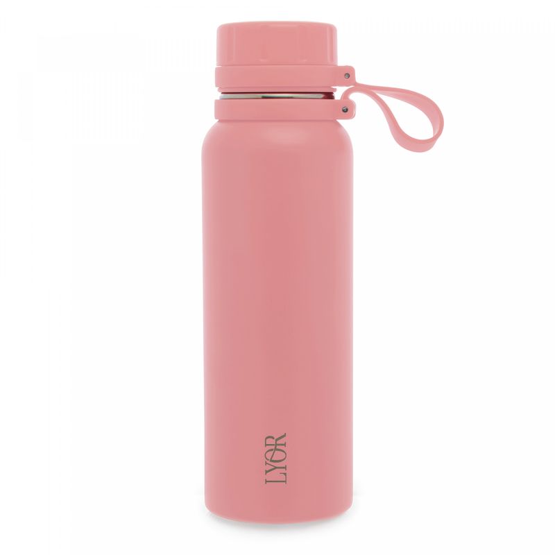 Garrafa-Termica-de-Aco-Inox-Explorer-Rosa-650ml-Lyor