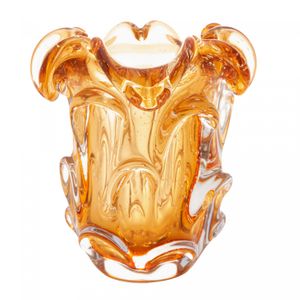 Vaso de Vidro Italy Âmbar Claro 11,5cm x 13cm - Lyor