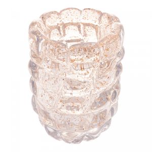 Vaso de Vidro Italy Dourado 12cm x 17cm - Lyor