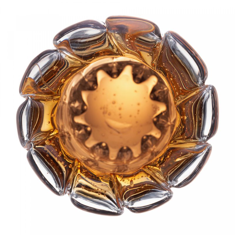 Vaso-de-Vidro-Italy-Ambar-e-Marrom-10cm-x-15cm-Lyor