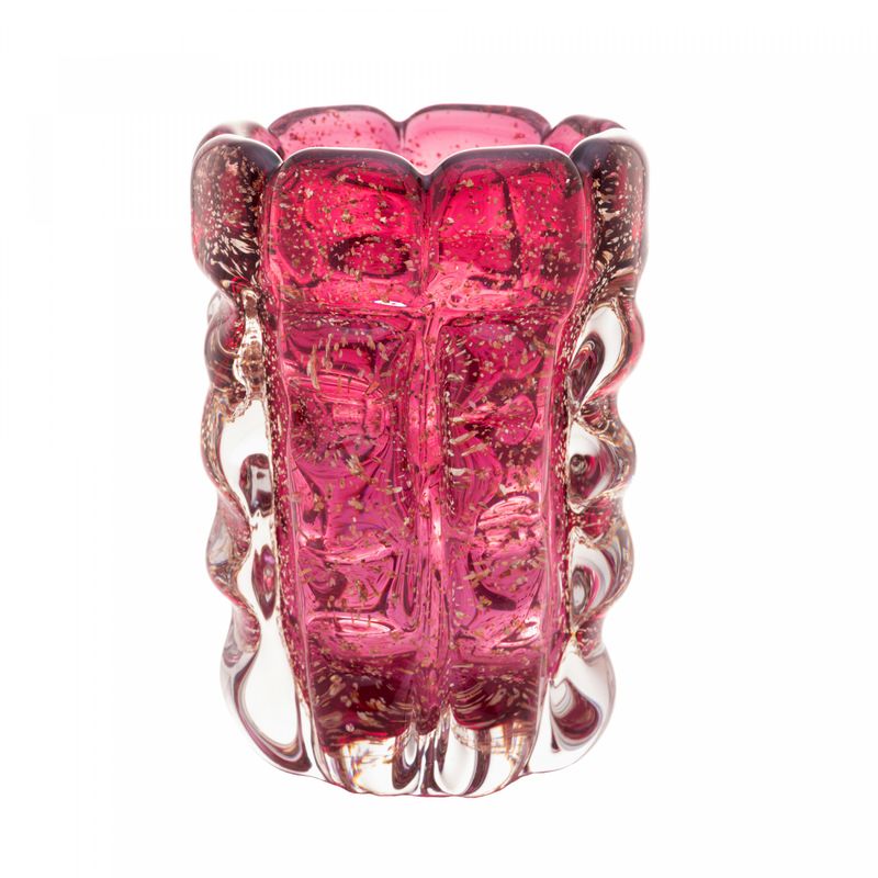 Vaso-de-Vidro-Italy-Rosa-e-Dourado-10cm-x-13cm-Lyor